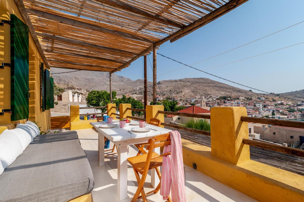 Atlantis Houses Chalki Town Exterior foto